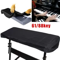 Черная клавиатура пианино лист чистящая ткань для 61-Key электронный чехол для пианино