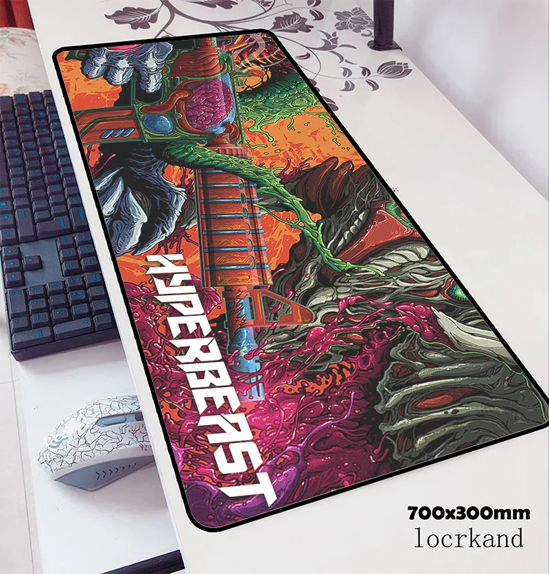Hypear Beast большой коврик для мыши 70x30 см популярный компьютерный игровой подарок на
