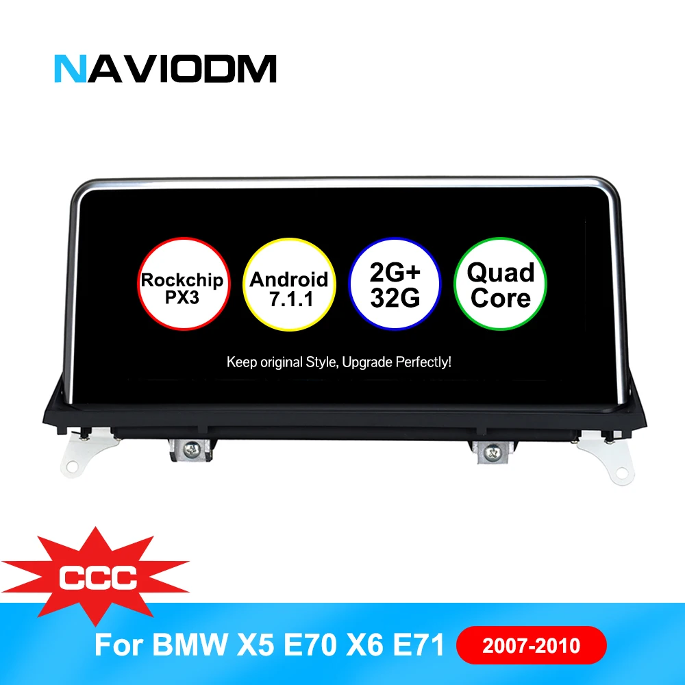 

10.25 inch Android 7.1 Multimedia Auto Navigation Player For BMW X5 E70 X6 E71 CCC System car Auto GPS Audio car dvd player