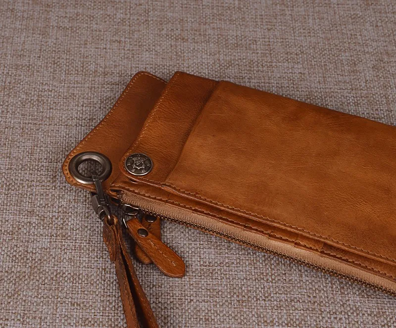 2 цвета, чехол-кошелек ручной работы из натуральной кожи для универсального телефона, винтажный кожаный чехол для iPhone7/6