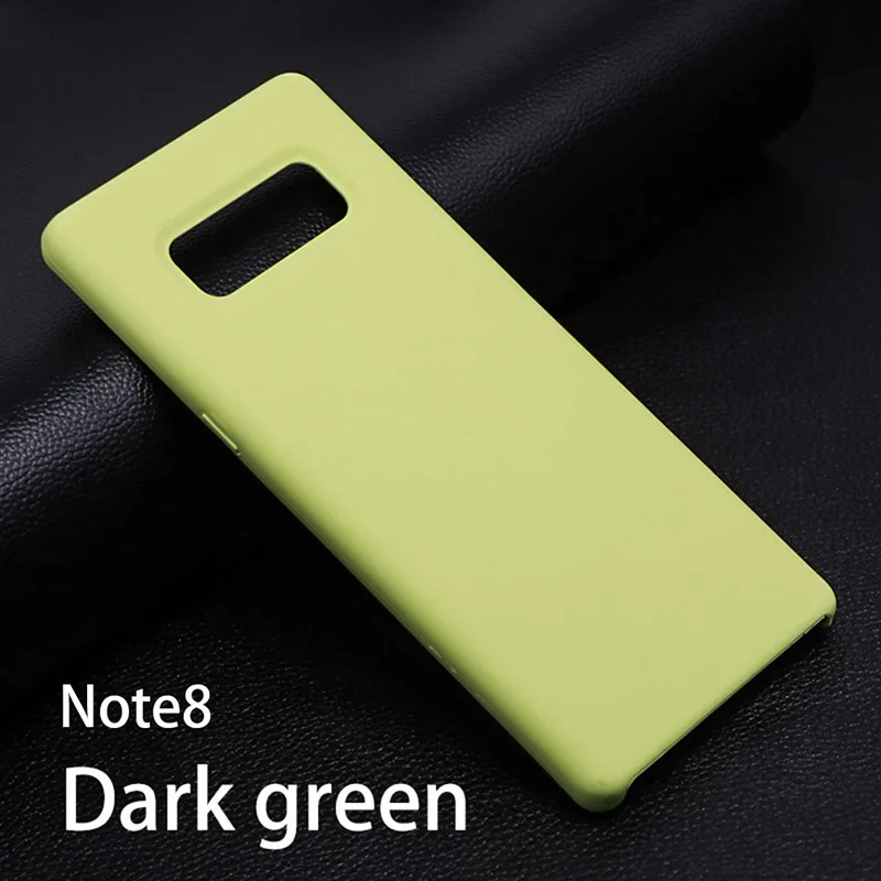 Для samsung Galaxy S8 S8Plus Note8 S9, силиконовый чехол, 360 Защита, роскошный мягкий силиконовый милый противоударный чехол на заднюю панель - Цвет: Note8 green