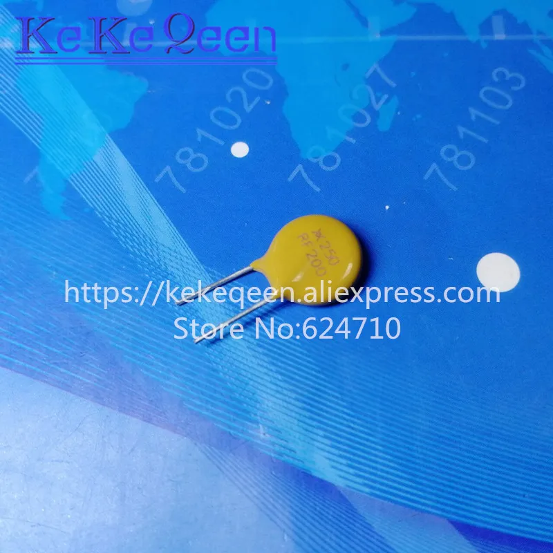 100 шт./лот самовосстанавливающийся предохранитель PPTC 200 мА 0 2 а 250 В X250 RF200 DIP-2 |