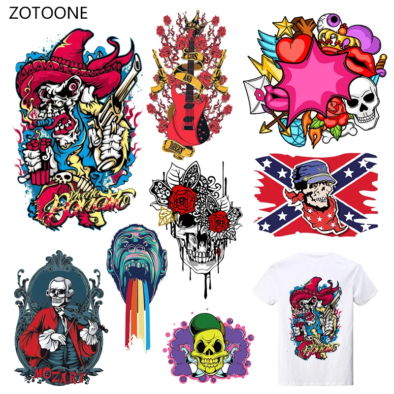 

ZOTOONE Colorful Stripes Iron on Transfer Patches on Clothing Diy Patch Heat Transfer for Clothes Decoration Stickers Kid Gift G