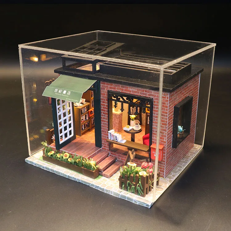 Assemble Wooden Miniature DIY Dollhouse Furniture Doll House Miniature Puzzle Handmade Kits Toy For Kids Children Christmas Gift Assemble Wooden Miniature DIY Dollhouse Furniture Doll House Miniature Puzzle Handmade Kits Toy For Kids Children Christmas Gift