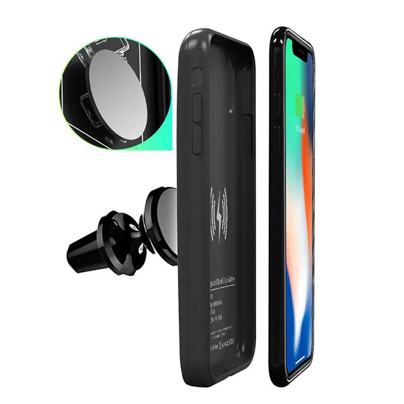 Для iphone XR Xs аккумулятор Max чехол умный аудио выход Беспроводное зарядное устройство крышка блок питания для iphone Xs Max