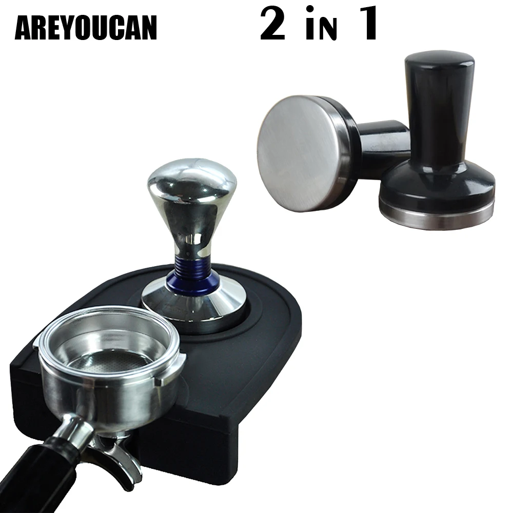 58MM Espresso Coffee Tamper Mat Silicone Rubber Tampering Corner Mat