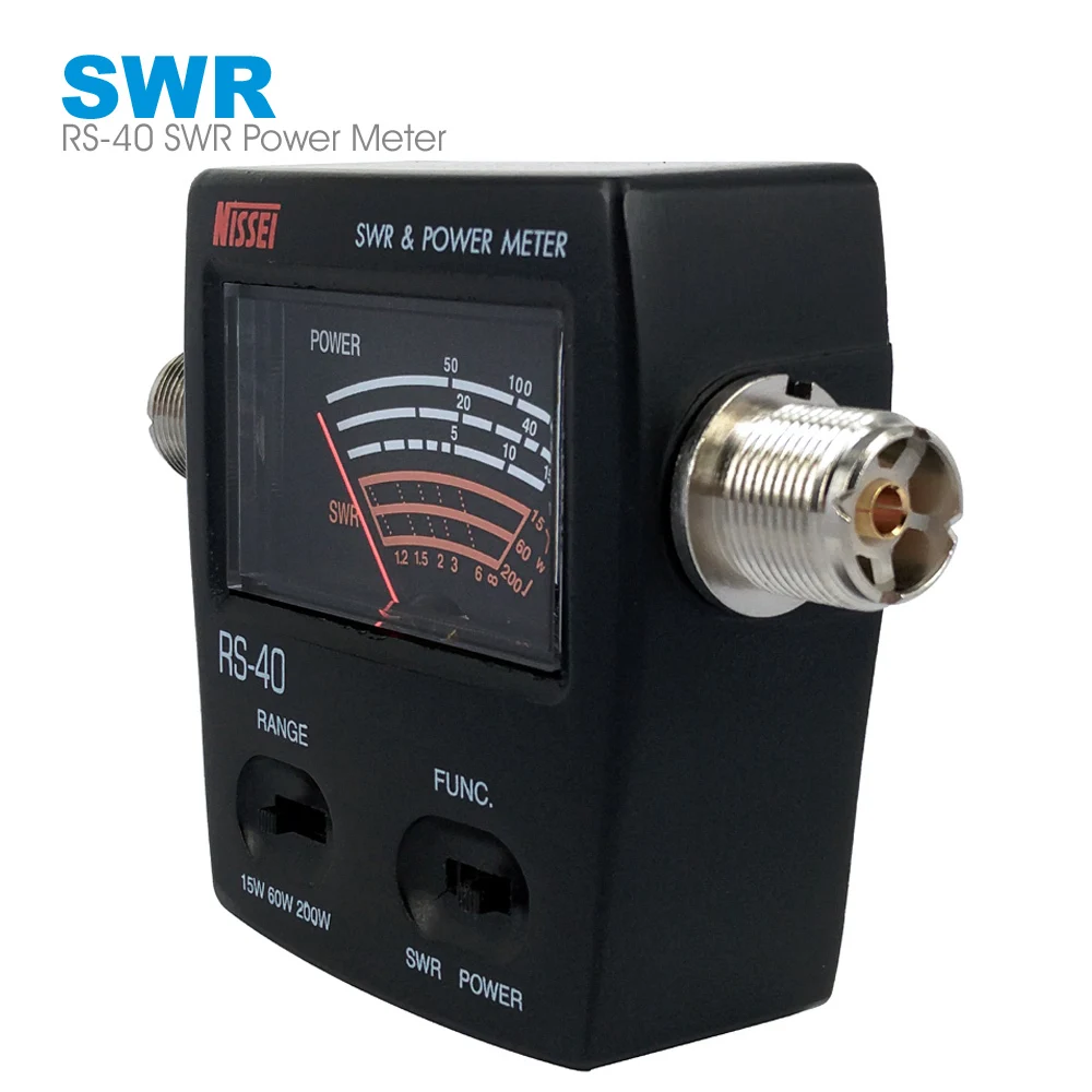 RS 40 SWR измеритель мощности VHF UHF 144/430 МГц 15 Вт 60 200 Диапазон стоячих волн тестовая