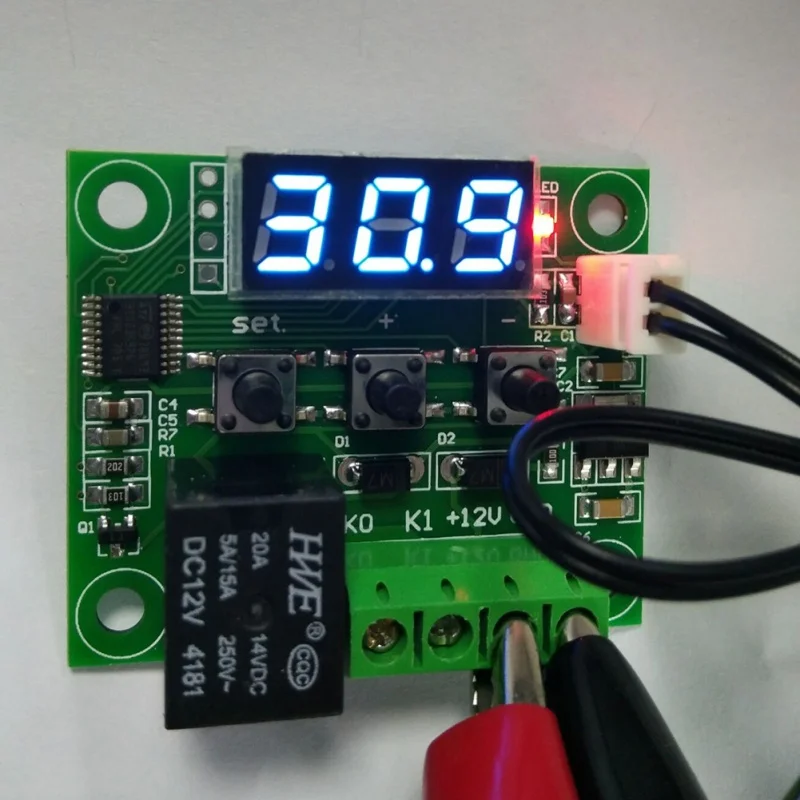 

EDAL DC 12V LED Digital Thermostat Temperature Control Thermometer Thermo Controller Switch Module + NTC Sensor