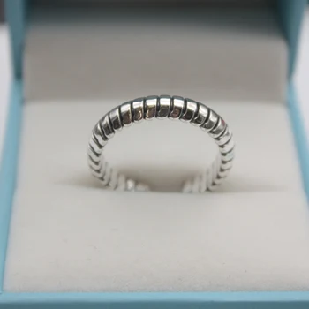 

Fashion Real S925 Sterling Silver Band Women Lucky Twist Ring US 5-8