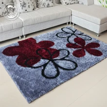 Короткий Современный Шелковый ковер диван журнальный столик ковер входной ковер