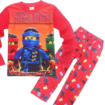 

Children Clothing Set Ninja Ninjagoed T Shirts Boys Girls Pajamas Home Autumn Winter Long Sleeve Clothes Set Kids Sports Suit