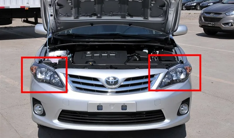 

Free Shipping For corolla 2010 11 12 OEM Basic Standard L R Head Lights Lamp 2PCS 1Set