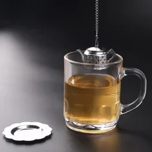 Прочный Нержавеющая сталь Чай горшок Чай для заварки специй напиток Фильтр Травяные фильтр с лоток для Кухня Офис гаджет YKHG1211