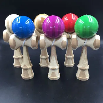 

1PC Children Safety Crack Pattern Toy Bamboo Kendama Best Wooden Educational Toys Kids Toy Gift Random 2 Styles