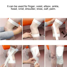 Белая хлопковая повязка для мышц дышащая водонепроницаемая Спортивная поддерживающий бандаж DX88