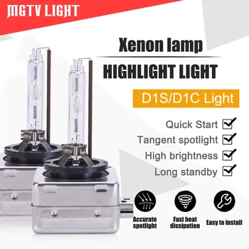 

MGTV LIGHT 2Pcs Replacement HID Headlight Xenon Bulbs 12V 35W D1S D1C Lamps Hid 4300K 5000K 6000K 8000K 10000K Car Headlamp