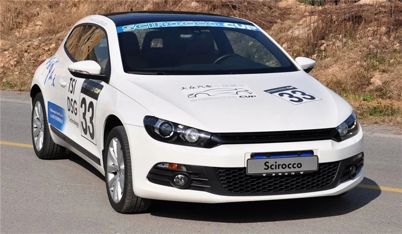 2 шт. для Volkswagen Scirocco 2011 2012 2013 светодиодный DRL дневные ходовые огни дневного света для вождения желтая Поворотная сигнальная лампа