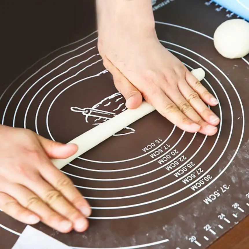 

2018 Thick Silicone Matte Baking Roll Dough Large Surface Board And Bakeware Silicone Cutting Pad Board h356