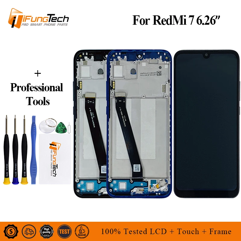 

6.26" LCD Screen For Xiaomi Redmi 7 LCD Display Touch Screen Panel Digitizer Assembly For Redmi 7 Replacement Parts