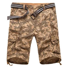 Для Мужчин's Повседневное Стиль Военная униформа брюки-карго Шорты для женщин Свободные модные мешковатые тактический армия камуфляж Комбинезоны для девочек Шорты для женщин дешево плюс Размеры(без ремень