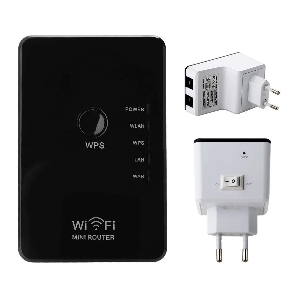 Free DHL 20pcs/lot 300Mbps Wireless Routers Wifi Repeater With On Off