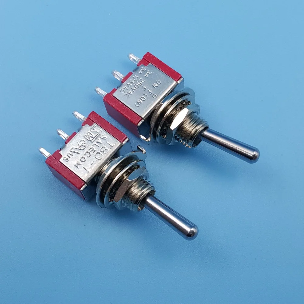10 шт SH T8014B 3Pin односторонний мгновенный ВКЛ ВЫКЛ мама SPDT Мини тумблер|Выключатели|