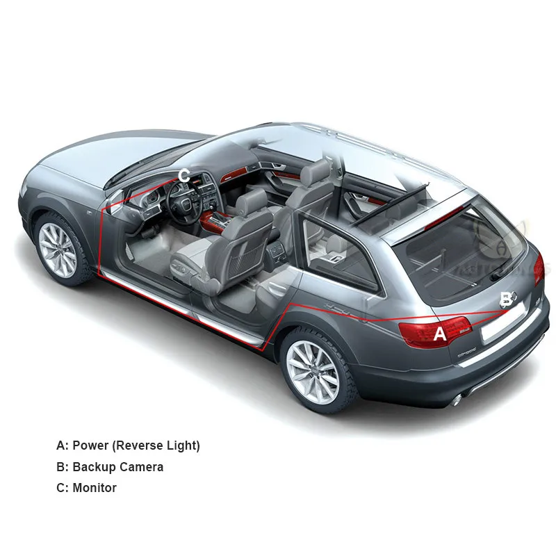 AZGIANT HD Автомобильная резервная камера заднего вида универсальная