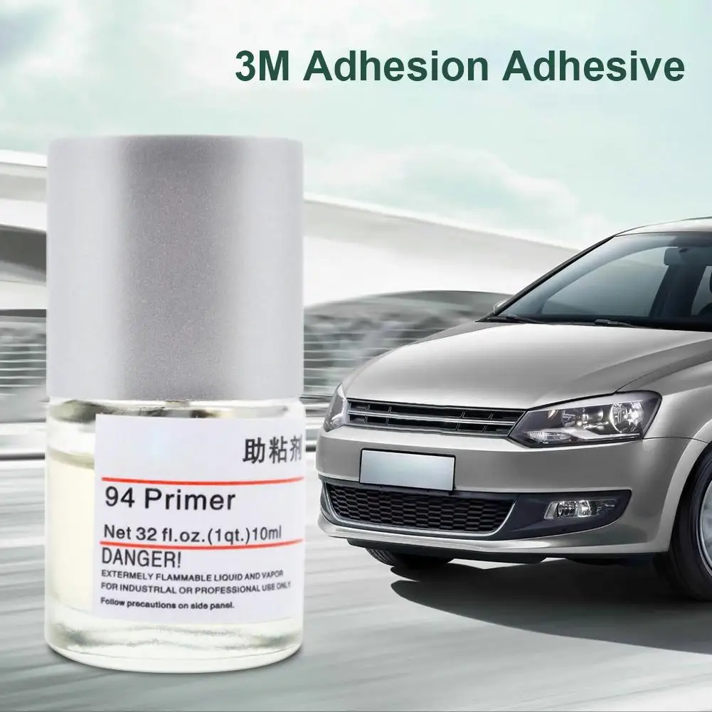 94 Car Tape Primer Car Foam Tape Adhesive Promoter Strip Double Sided Adhesive 10ML For Rear Mirror Liquid Stick Glue