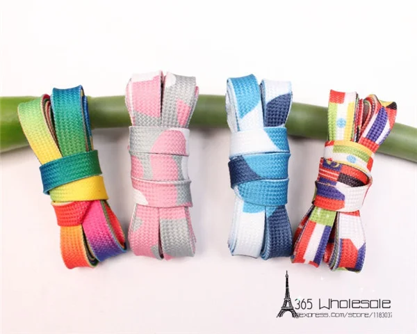 Mixed Colors Shoe Laces Flat Style 120cm 3pairs - 1