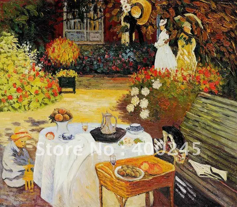 High quality modern art famous garden oil painting by Claude Monet Le