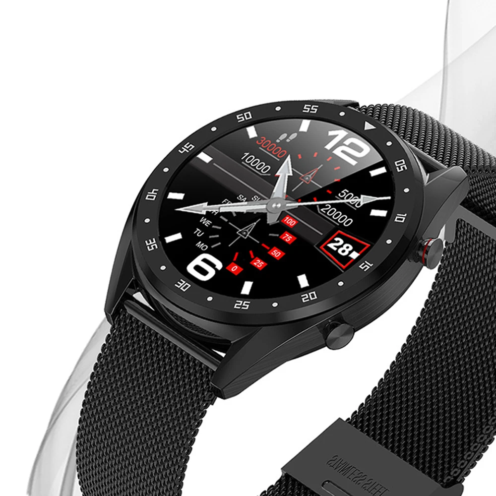  New L7 BTcall SmartWatch Sports Watch ECG+PPG HRV Report Heart Rate Blood Pressure Test IP68 Waterp