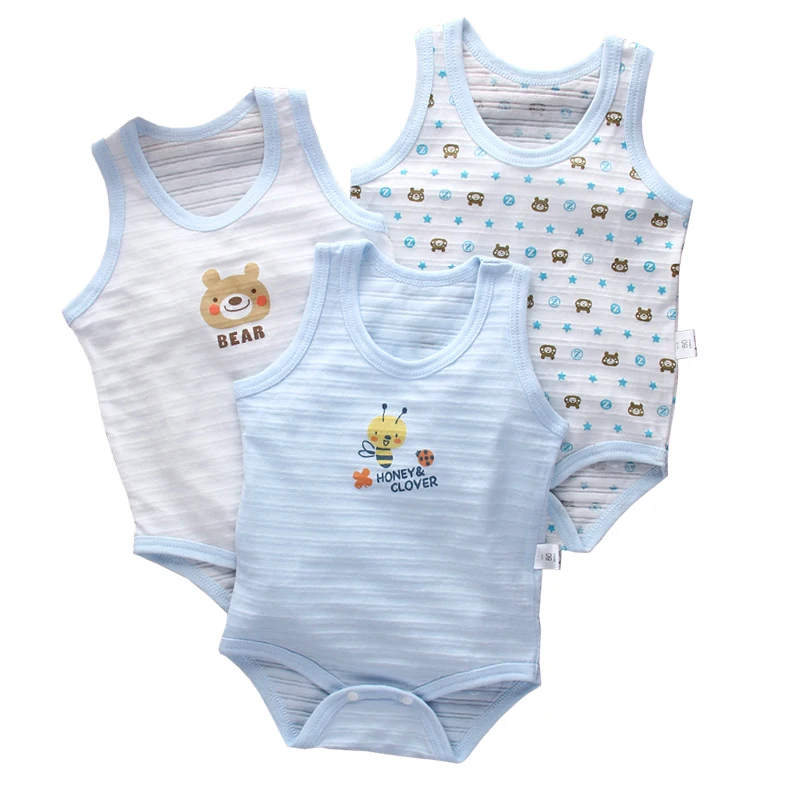 Baby 1pcs Striped & Dot Pattern Long Sleeved Romper Jumpsuit