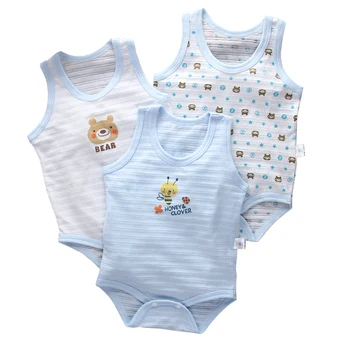 

3 Pcs/set Short Sleeved Romper For Baby Cartoon Infant Jumpsuits Summer Bebe Clothes Toddler Girls Clothes Boy Rompers Outfits