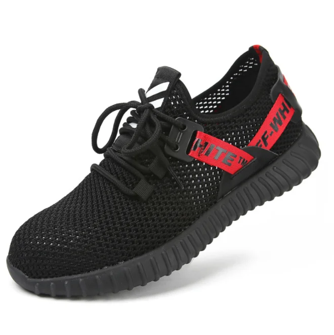 Safety Shoes Men's Steel Toe Lightweight Anti-smashing breathable comfortable wear-resisting Unisex Work Sneakers