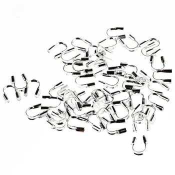 

50-Piece Wire and Thread Protectors, 5MM, Silver-Color