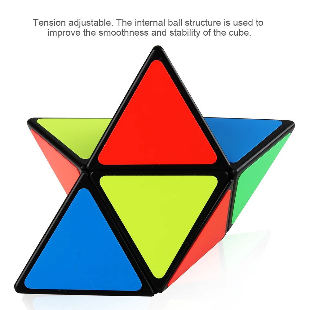 D FantiX ShengShou 2x2 Пирамидка куб пазл треугольник магический черный игрушки для детей