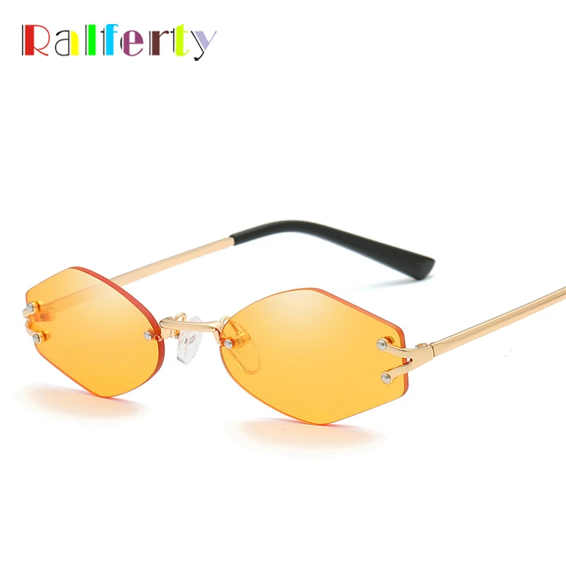 

Ralferty 2018 Retro Hexagon Sunglasses Women Vintage Transparent Yellow Sun Glasses UV400 Cloudy Sun Eyewear Accessory X8715