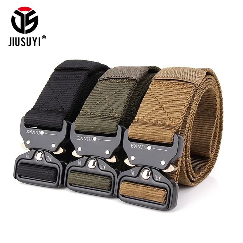 

SWAT Military Equipment Knock Off Army Belt Heavy Duty US Soldier Combat Tactical Belts Men Thicken 100% Nylon Waistband 3.8cm