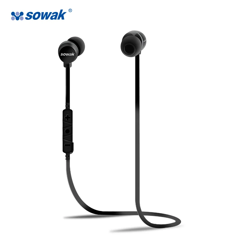 Sowak Bluetooth наушники V4.1 IPX4 с защитой от попадания пота спортивные стерео гарнитура