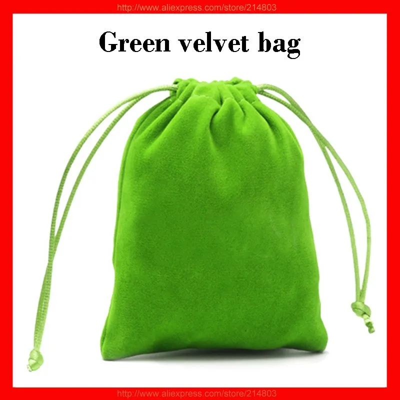 green velvet bag
