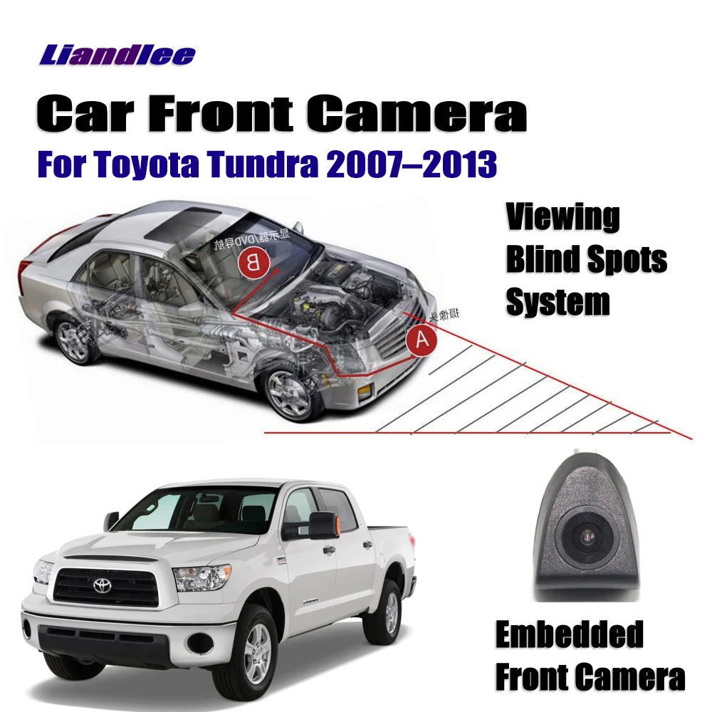 

Liandlee Car Front View Camera For Toyota Tundra 2007-2013 08 09 2010 2011 12 Cigarette Lighter Switch 4.3" LCD Monitor Display