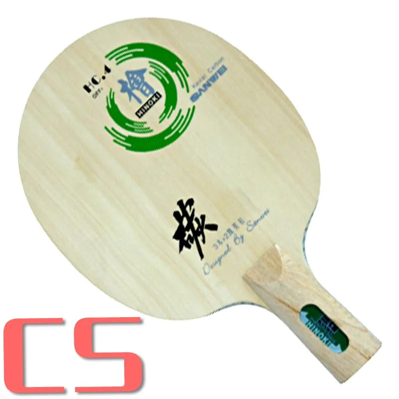 Sanwei HC.4(HC-4, HC 4, HC4) HINOKI Kevlar-Carbon OFF+ лезвие для настольного тенниса для ракетки для пинг-понга - Цвет: CS  short handle
