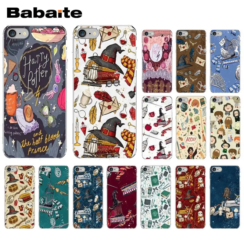 

Babaite Harry Potter design Pattern TPU Soft Accessories Phone Case for iPhone 8 7 6 6S Plus 5 5S SE XR X XS MAX Coque Shell
