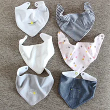 Одежда для новорожденных Детские нагрудники из хлопка для мальчиков и девочек, треугольный нагрудник для младенцев, детские слюнявчики, нагрудник, полотенце для младенцев, детские нагрудники