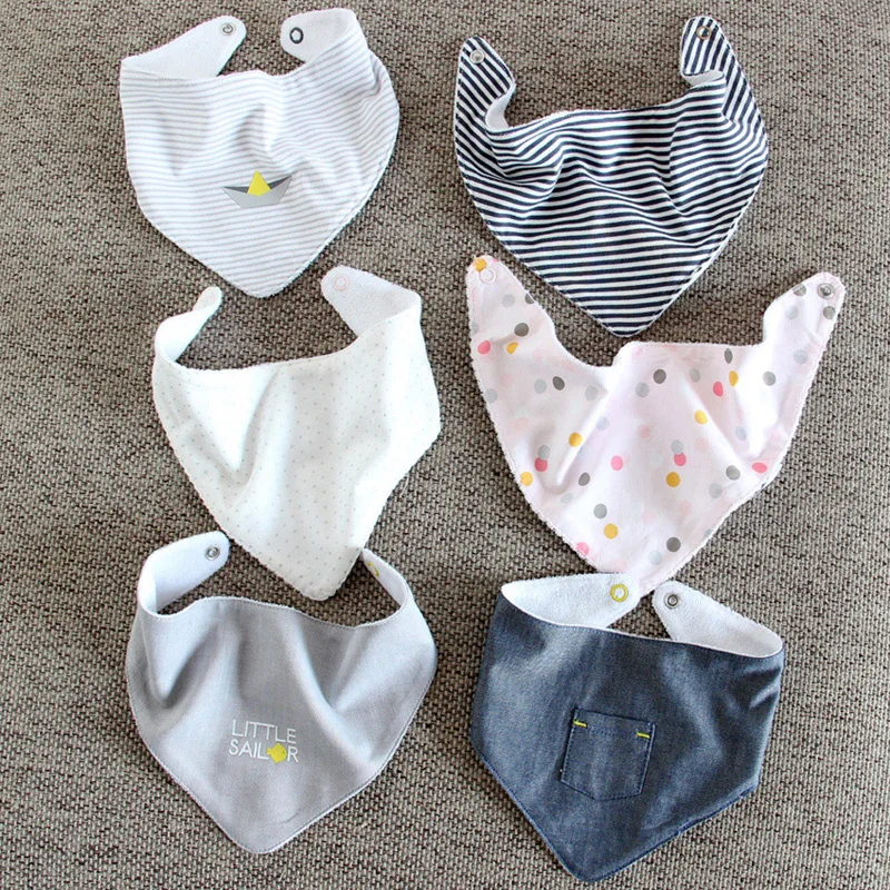 Newborn Baby Bibs Cotton Baby Boy Girl Bavoir triangle Bib Infant Baby