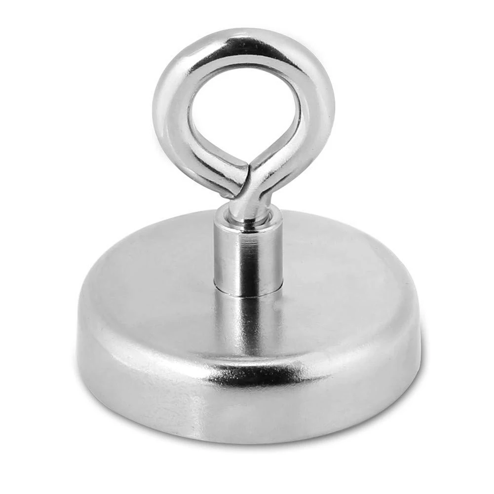 

Strong Neodymium Magnet Round Pulling Force River Fishing Magnetic Eyebolt TT-best