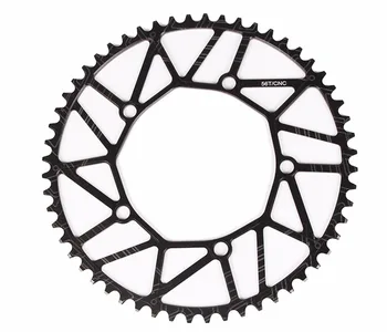 

Fixed Gear Bike Crankset 130BCD Chainwheel 50/52/54/56/58T Chainring Road Bicycle Aluminum Alloy Crankset Square Hole Crank