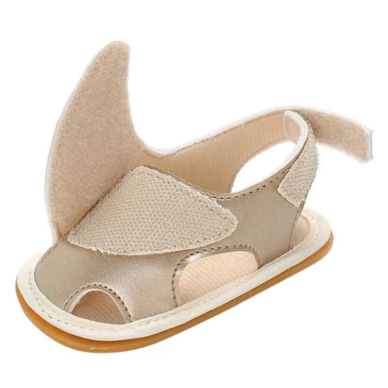 Летние сандалии для маленьких мальчиков и девочек; повседневные Нескользящие сандалии из искусственной кожи для новорожденных; модная детская обувь; bebek ayakkabi