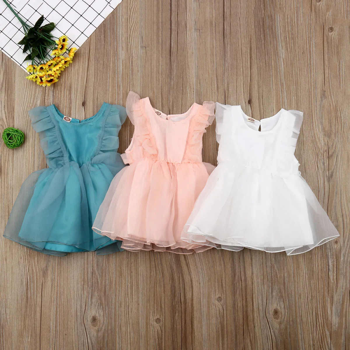 

AU Toddler Kids Baby Girl Princess Dress Lace Tutu Bowknot Summer Sundress