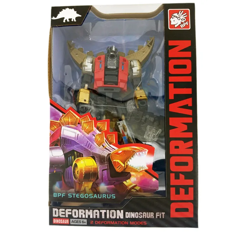 G1 BPF трансформация Dinoking Volcanicus Grimlock Slag Sludge Snarl Swoop slash Dinobots 5в1 фигурка робота игрушки - Цвет: Snarl With Boxes
